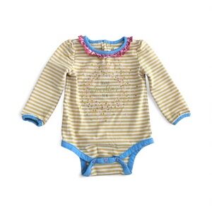 Matilda Jane Yellow and Blue Striped Bodysuit